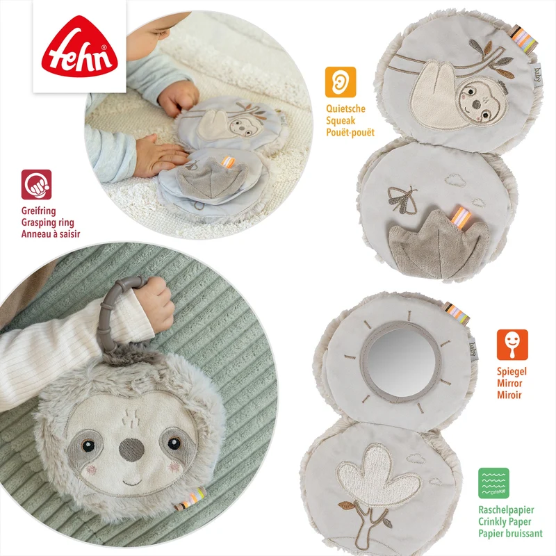 Fehn natur Stoffbuch Faultier