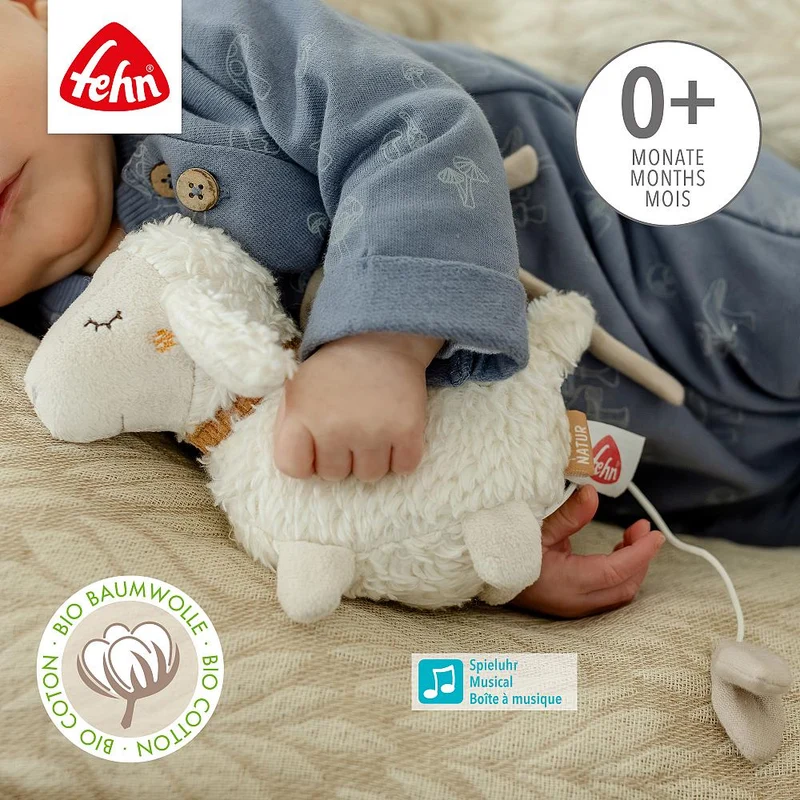 Fehn natur Mini Spieluhr Schaf