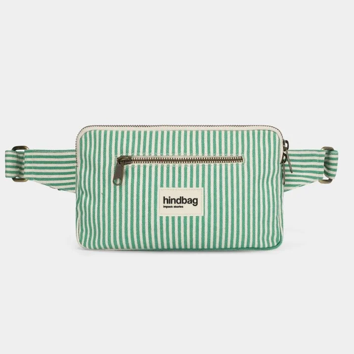 hindbag Bauchtasche Harry grün gestreift