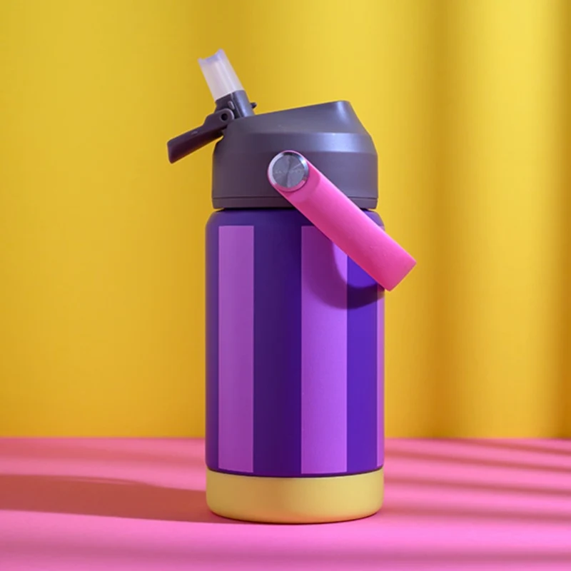 ava&yves Trinkflasche Stripes lila/ flieder
