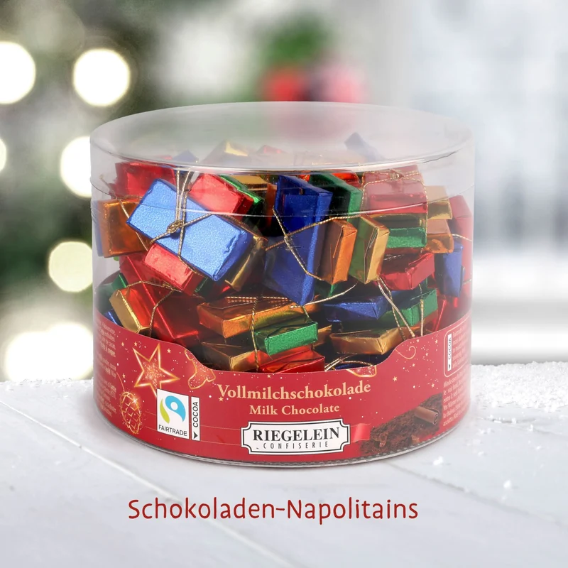 Riegelein Napolitains 282g – 88 kleine Schokotäfelchen