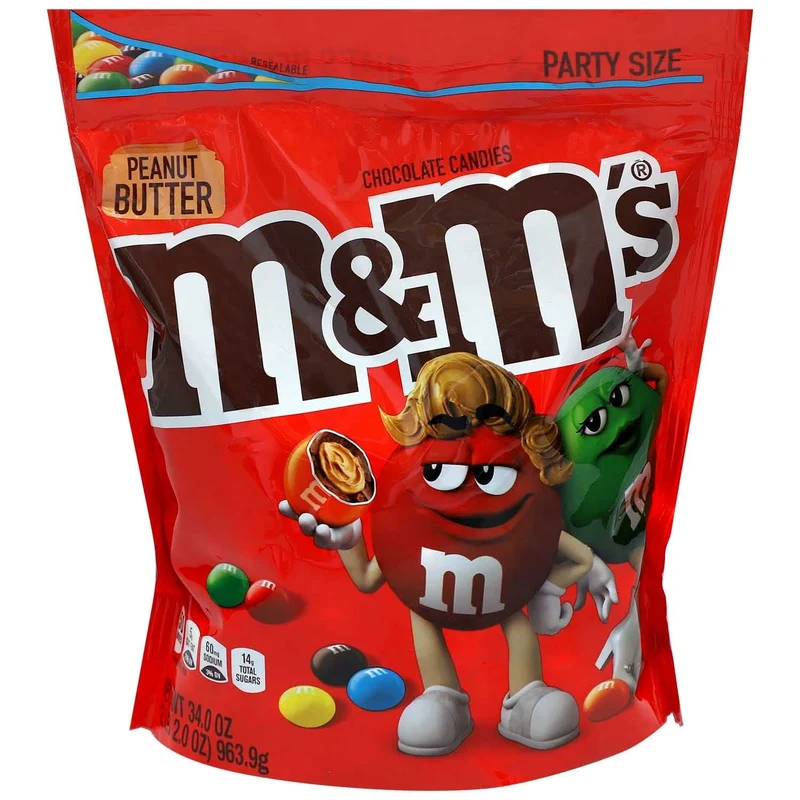 M&Ms Schokolinsen Erdnussbutter 963g