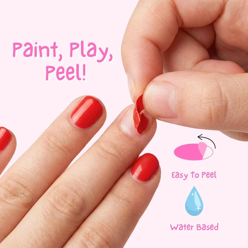 Miss Nella Peel-off Nagellack in Erdbeer-Creme, geruchsneutral