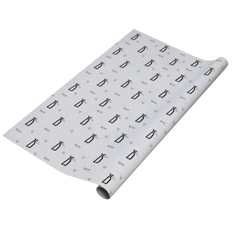 Geschenkpapier - 25 Jahre - mit Namensaufdruck