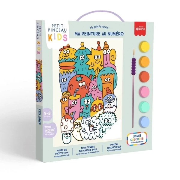 La petite épicerie Malen nach Zahlen Set Kids Fun Gang