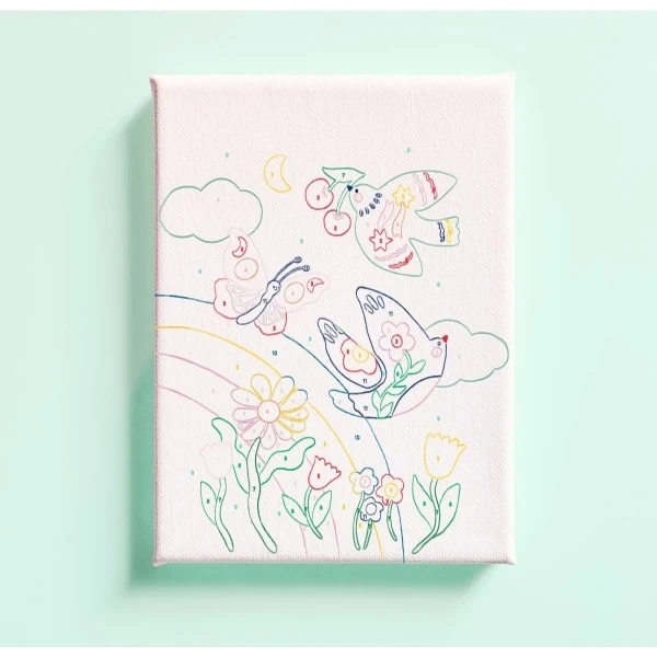 La petite épicerie Malen nach Zahlen Set Kids Frühling
