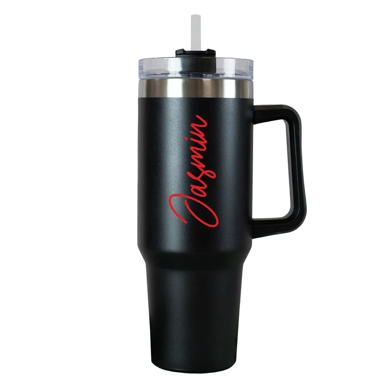 XXL Thermobecher personalisierbar mit Name | Auswahl Schriftfarbe | Thermo Cup 1,2 Liter