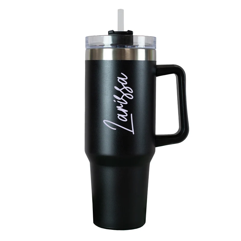 XXL Thermobecher personalisierbar mit Name | Auswahl Schriftfarbe | Thermo Cup 1,2 Liter