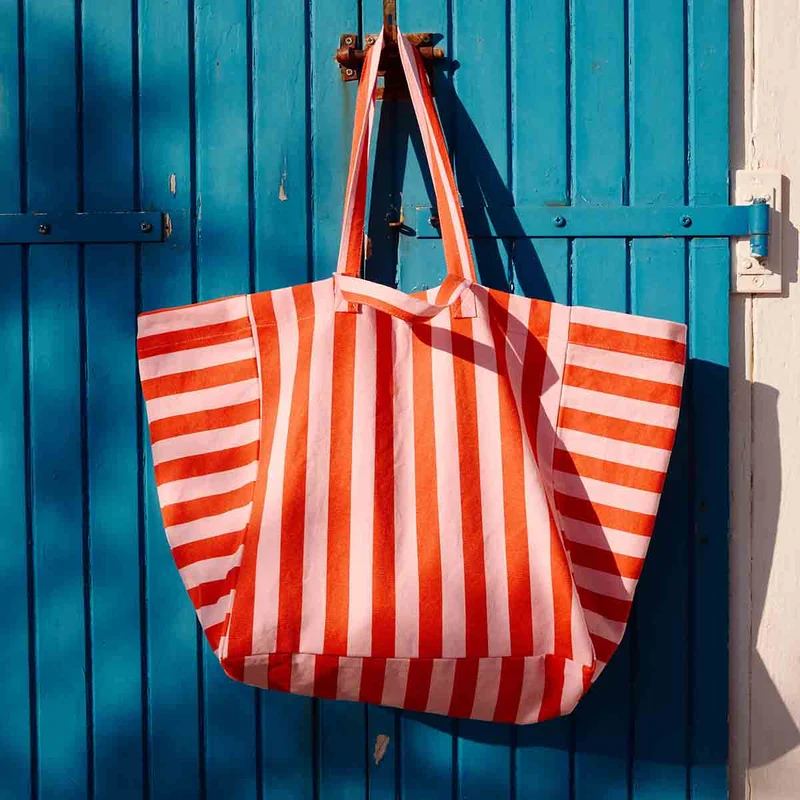 ELISA TASCHE STREIFEN TOMATE / CANDY PINK: TOMATE / BONBONROSA / STREIFEN