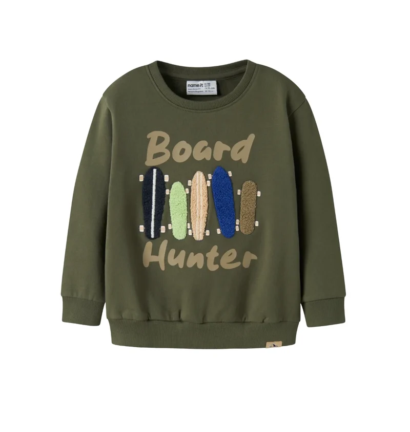 name it Sweatshirt Skateboards (nmmniel) grün
