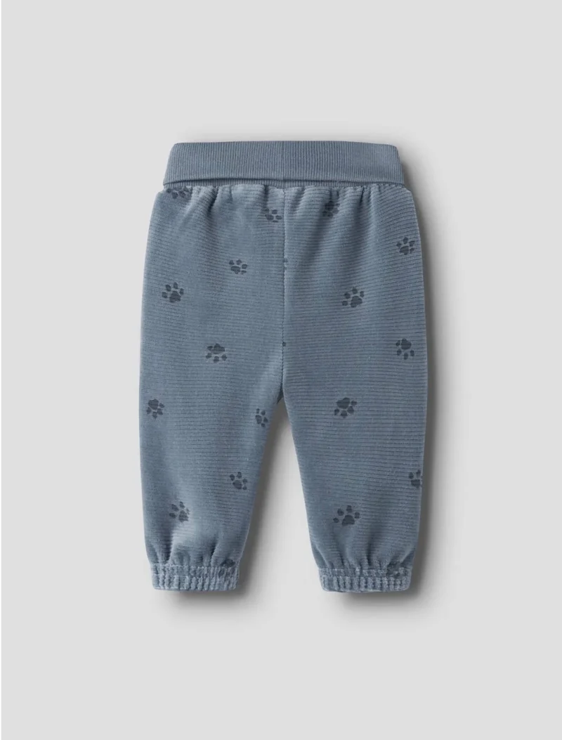 name it Baby Hose velours (nbmnorden) blau