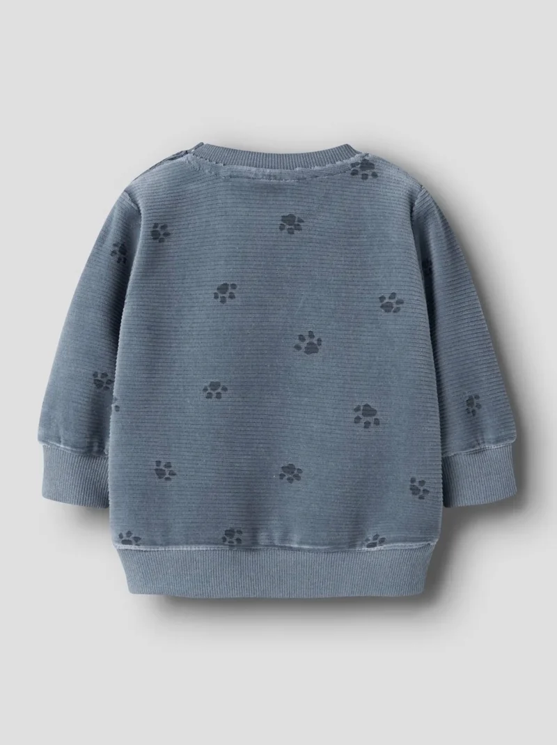 name it Baby Sweatshirt velours (nbmnorden) blau
