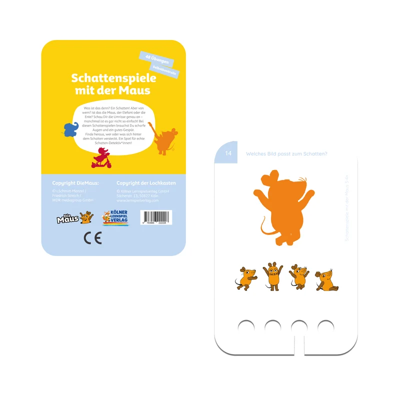 Schattenspiel mit der Maus 3-4+ - Übungen für den Lochkasten