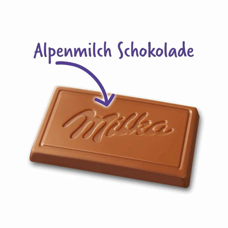Milka Naps Alpenmilch, Mini-Schokoladentäfelchen 1kg