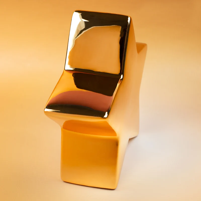 Goldener ‚Glücksstern‘ von Leonardo – personalisiert mit Wunschtext | Glücksbringer-Geschenk | 20 cm