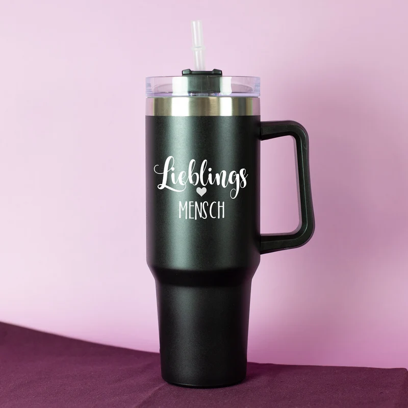 Personalisierter XXL Thermobecher für deinen Liebling | 1,2 Liter Thermo Cup