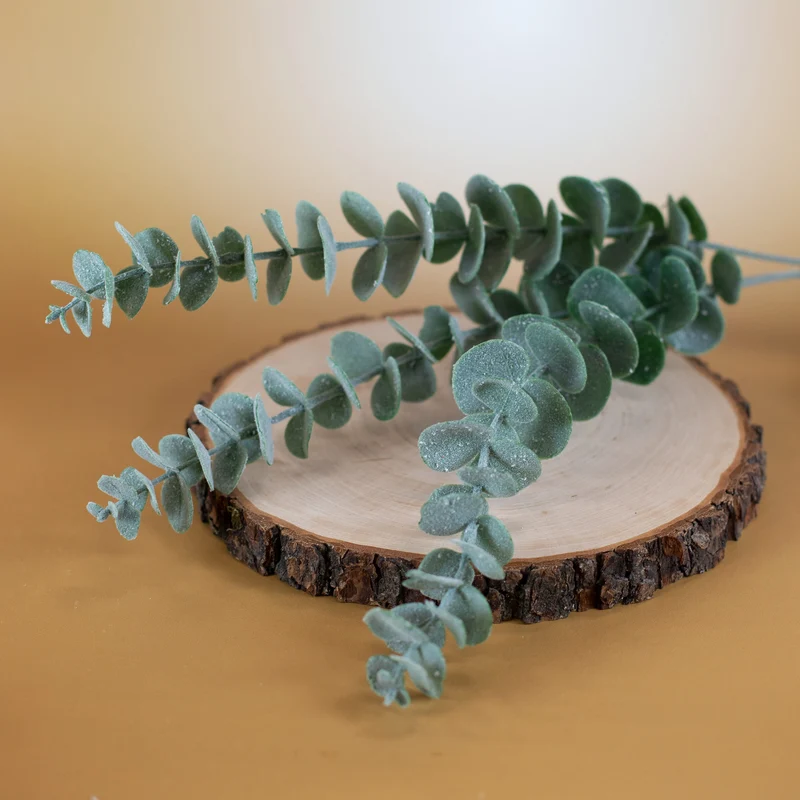 3er Bund Eukalyptus Zweige | Hochwertige Kunstpflanze als Dekoration | 60 cm