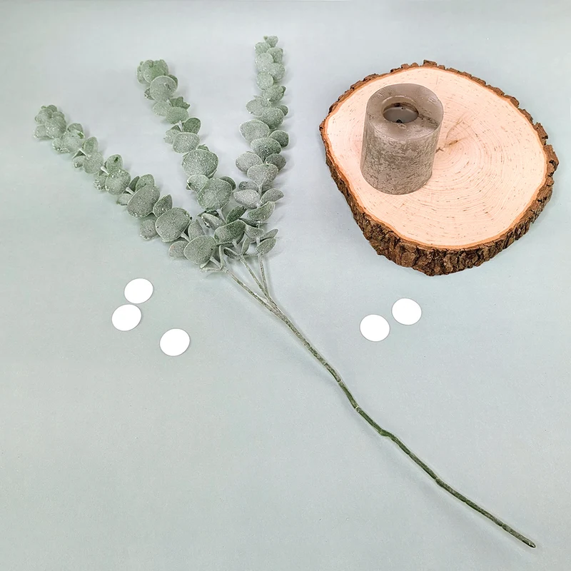 3er Bund Eukalyptus Zweige | Hochwertige Kunstpflanze als Dekoration | 60 cm