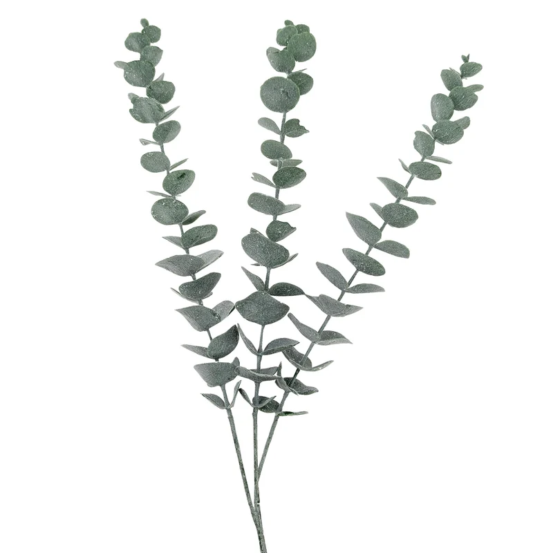 3er Bund Eukalyptus Zweige | Hochwertige Kunstpflanze als Dekoration | 60 cm