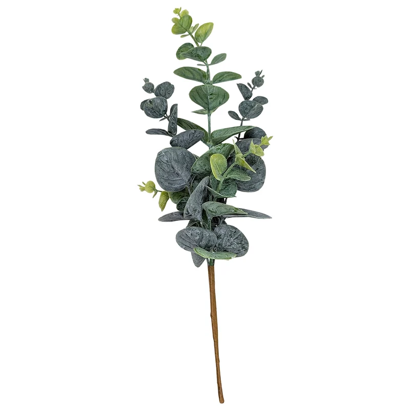 Künstlicher Eukalyptus Zweig als Dekoration | Hochwertige Kunstpflanze | 38 cm