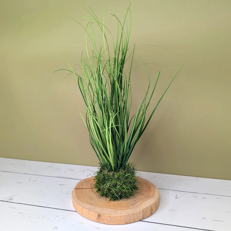 Kunstgras als Dekoration | Hochwertige Kunstpflanze Gras | 28 cm