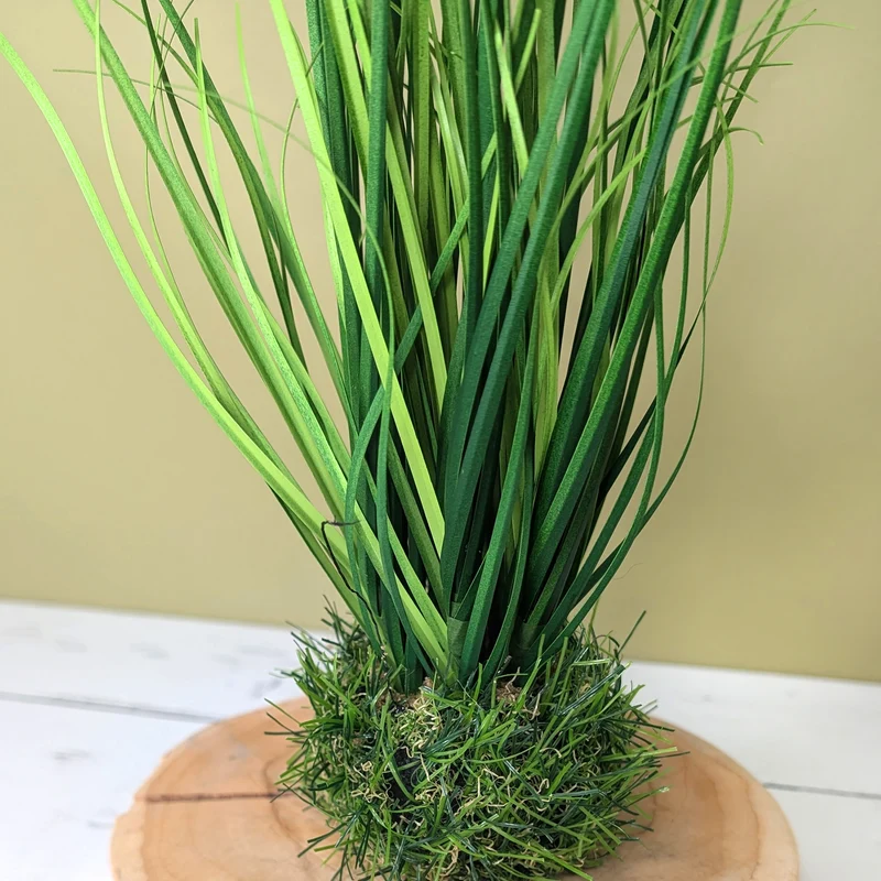 Kunstgras als Dekoration | Hochwertige Kunstpflanze Gras | 28 cm