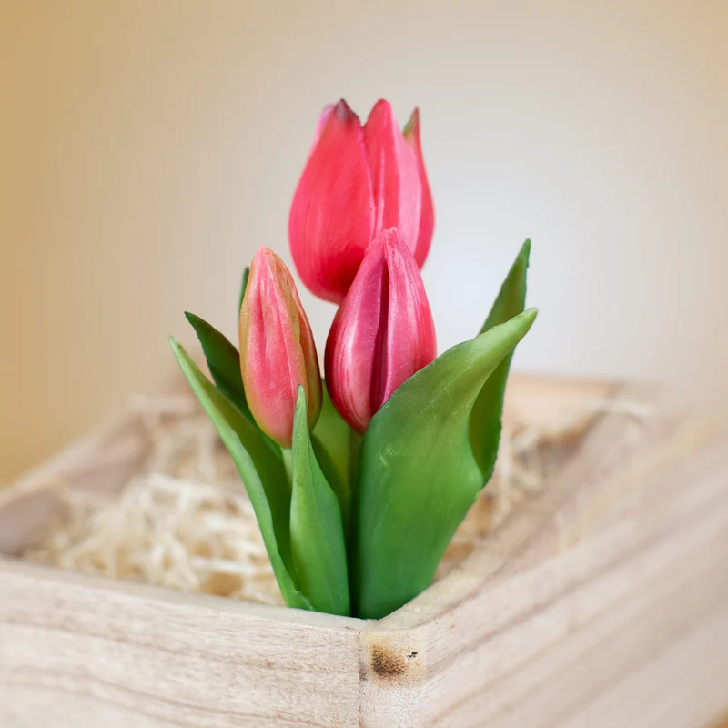 Tulpen Seidenblumen | Hochwertige Kunstblumen | 16 cm