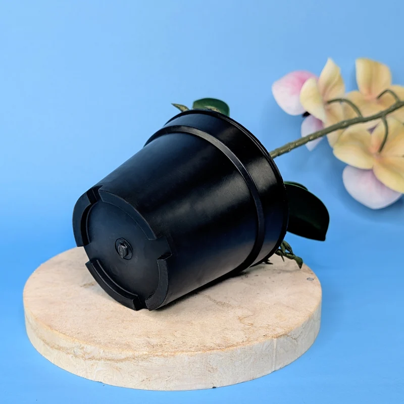Orchidee Seidenblume | Hochwertige Kunstblume mit Topf | 35 cm
