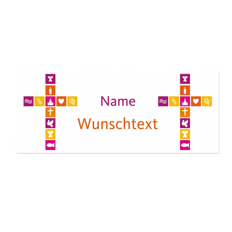 Tischläufer zur Kommunion, Konfirmation oder Taufe - in zwei Längen