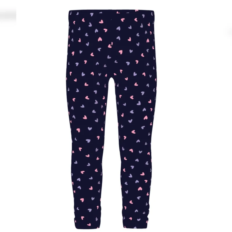 name it Leggings Fleece mit Herzchen Dark Sapphire (nmfdavina)
