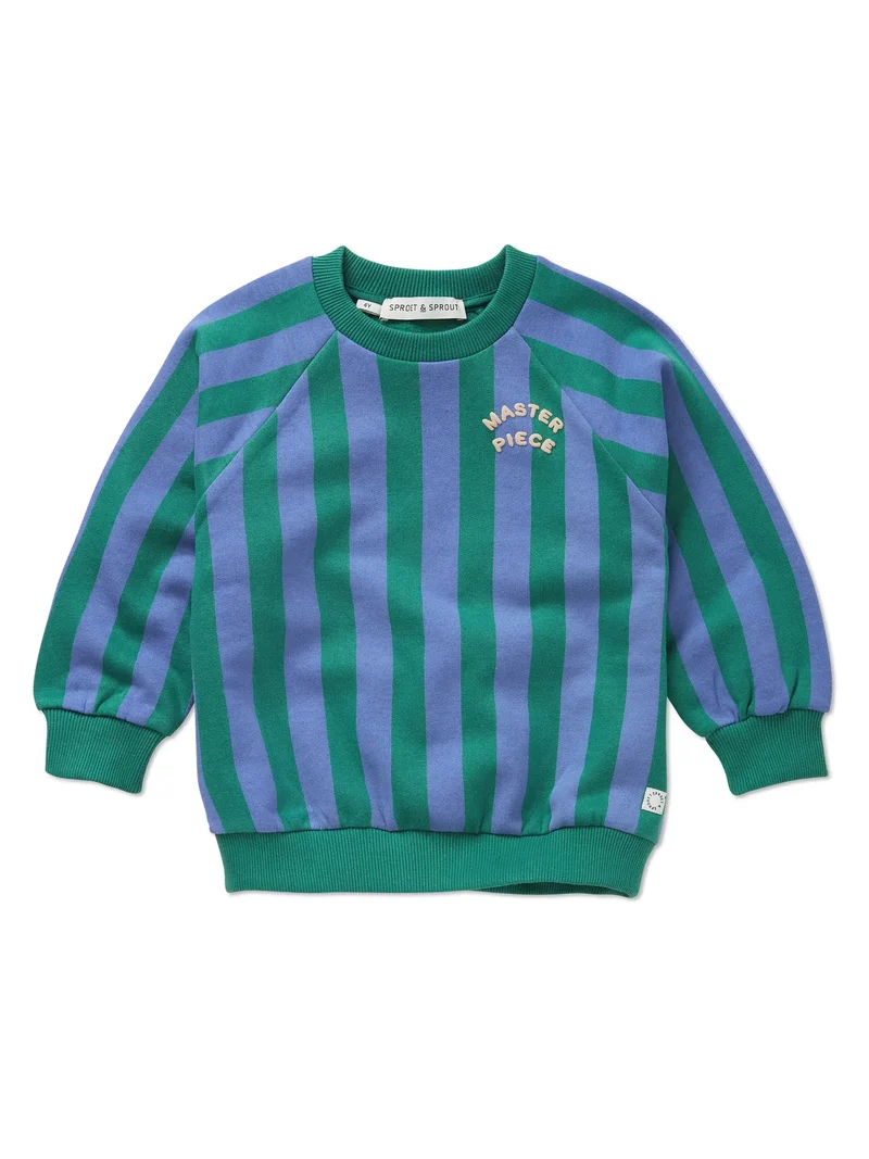 Sproet & Sprout gestreiftes Sweatshirt lila/grün