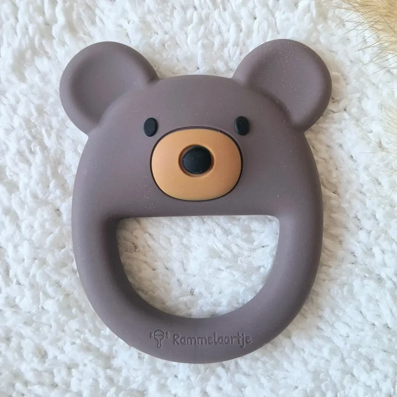 Rammelaartje Beißring Bär braun aus Silikon