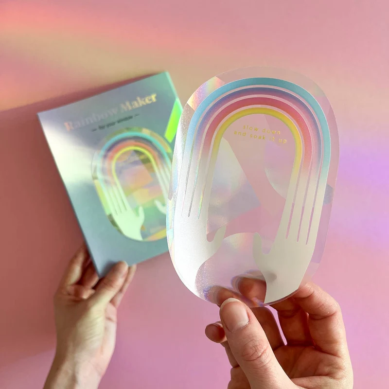 botanopia Regenbogen Aufkleber - Entschleunigen und genießen