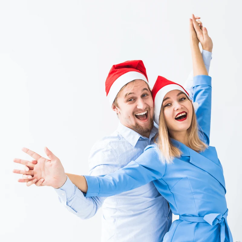 10er Set Weihnachtsmützen für Erwachsene