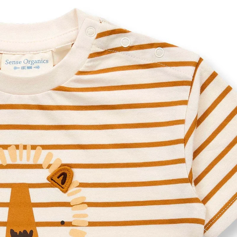 Sense Organics Baby T-Shirt ANTON Löwe Streifen
