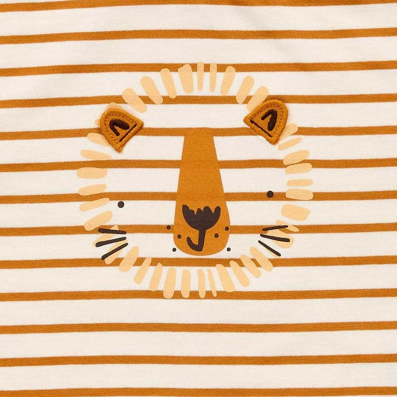 Sense Organics Baby T-Shirt ANTON Löwe Streifen