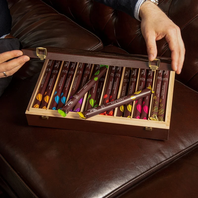 RAUSCH EDELKAKAO HOLZ SCHATULLE | 64 STICKS