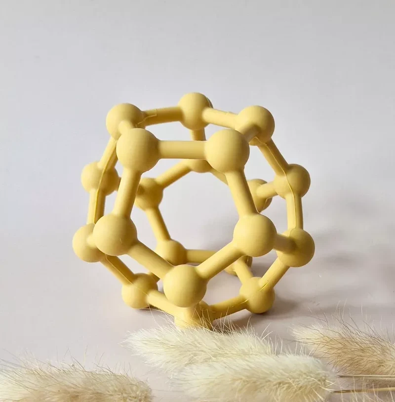 Rammelaartje Silikonball Ocker