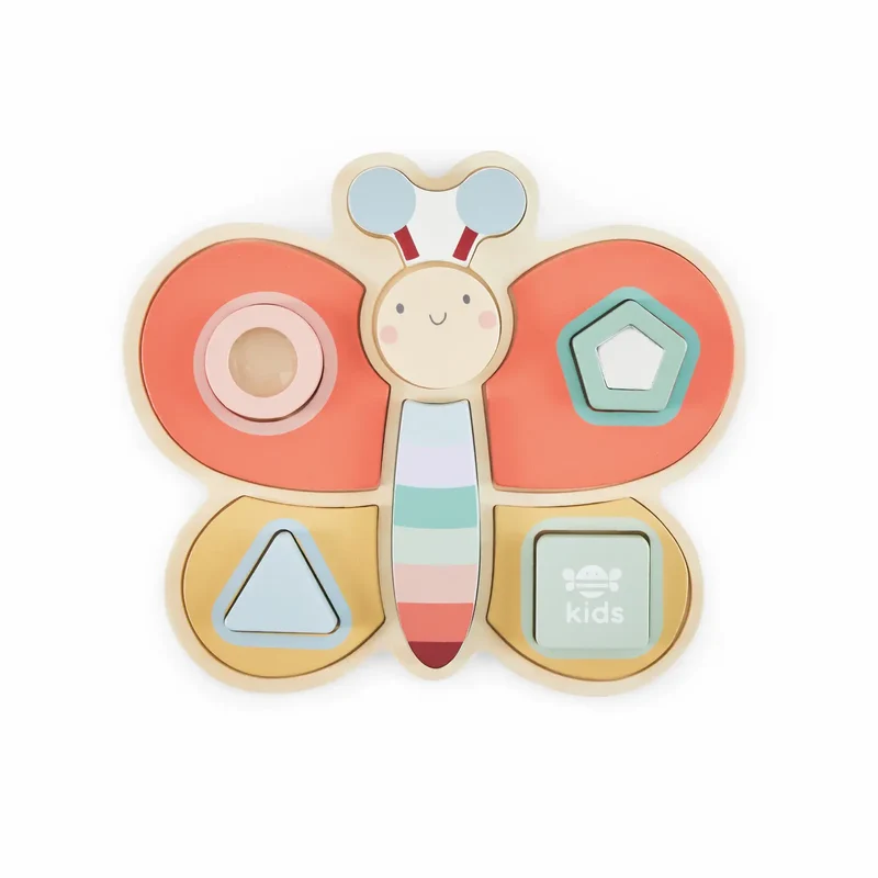 just bee kids Sensorisches Schmetterlingspuzzle aus Holz