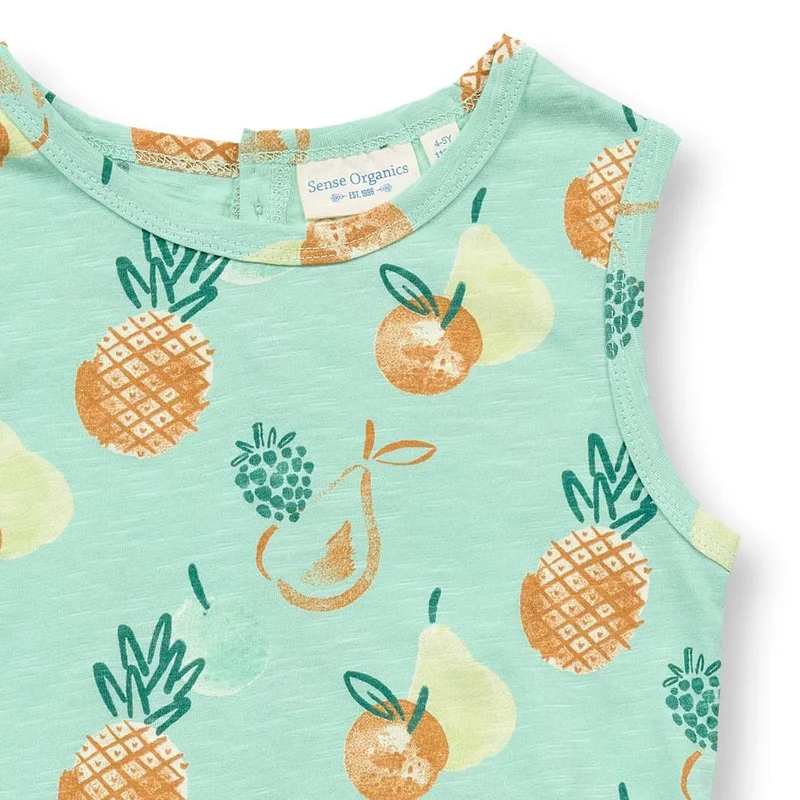 Sense Organics Kleid KOBI Fruits Mintgrün