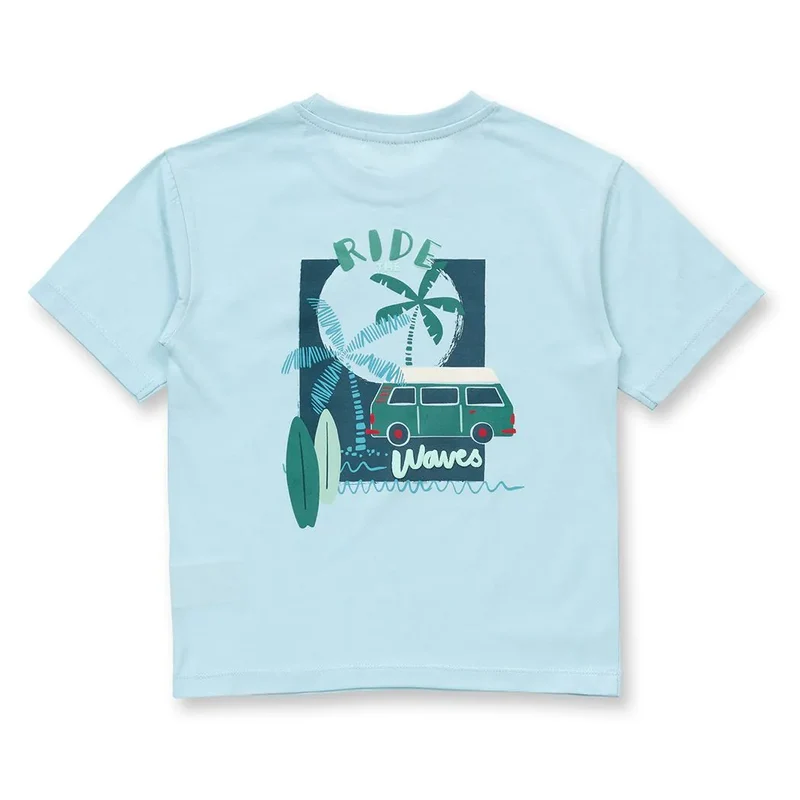 Sense Organics T-Shirt OSWIN Camper Light Blue