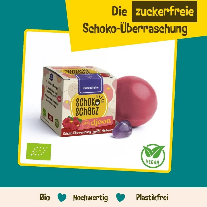 Schoko-Überraschung meets djoon -mit Edelstein - zuckerfrei