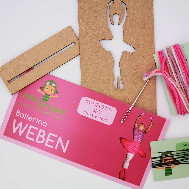 Bastelset Ballerina - Weben für Kinder
