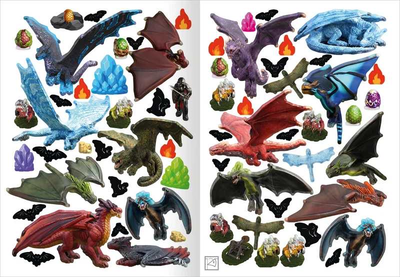 arsEdition Mein Stickerheft Drachen