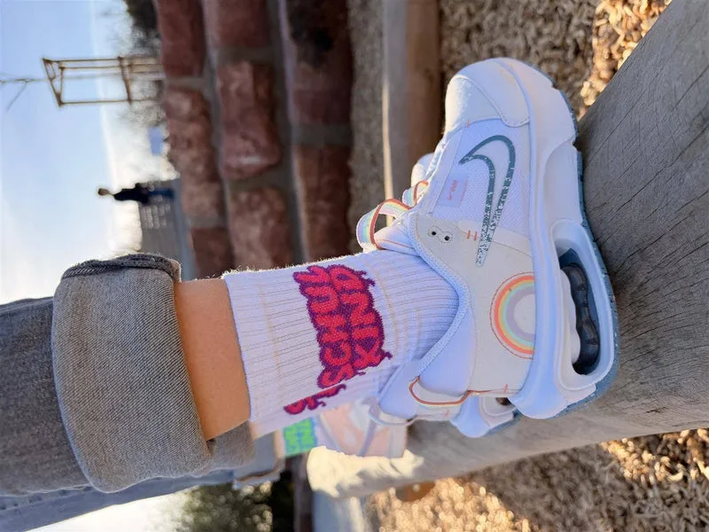 my day my dream Schulkind-Socken Graffiti Pink