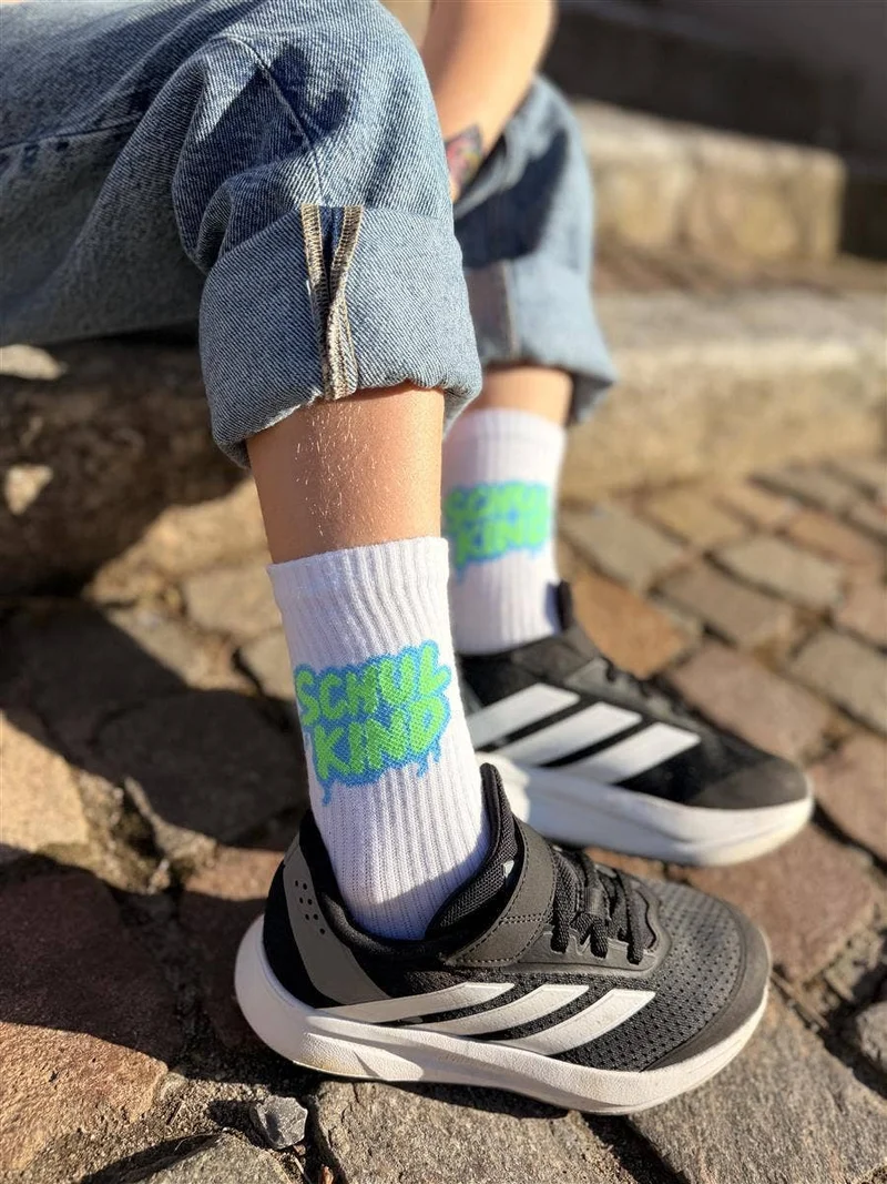 my day my dream Schulkind-Socken Graffiti Grün
