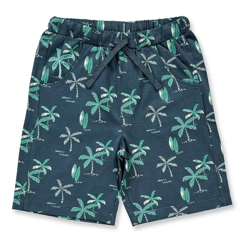 Sense Organics Shorts KHAN Palms Deep Petrol