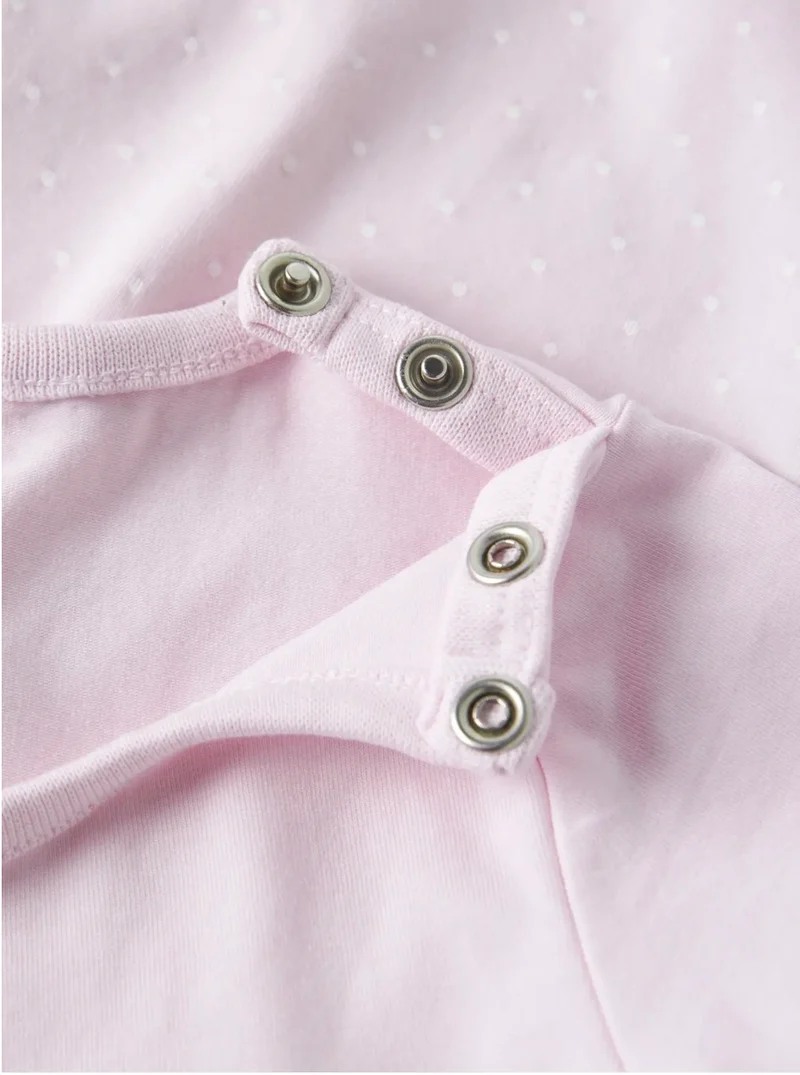 name it Kurzarmkleid rosa mit Blume (nbfjabelle)