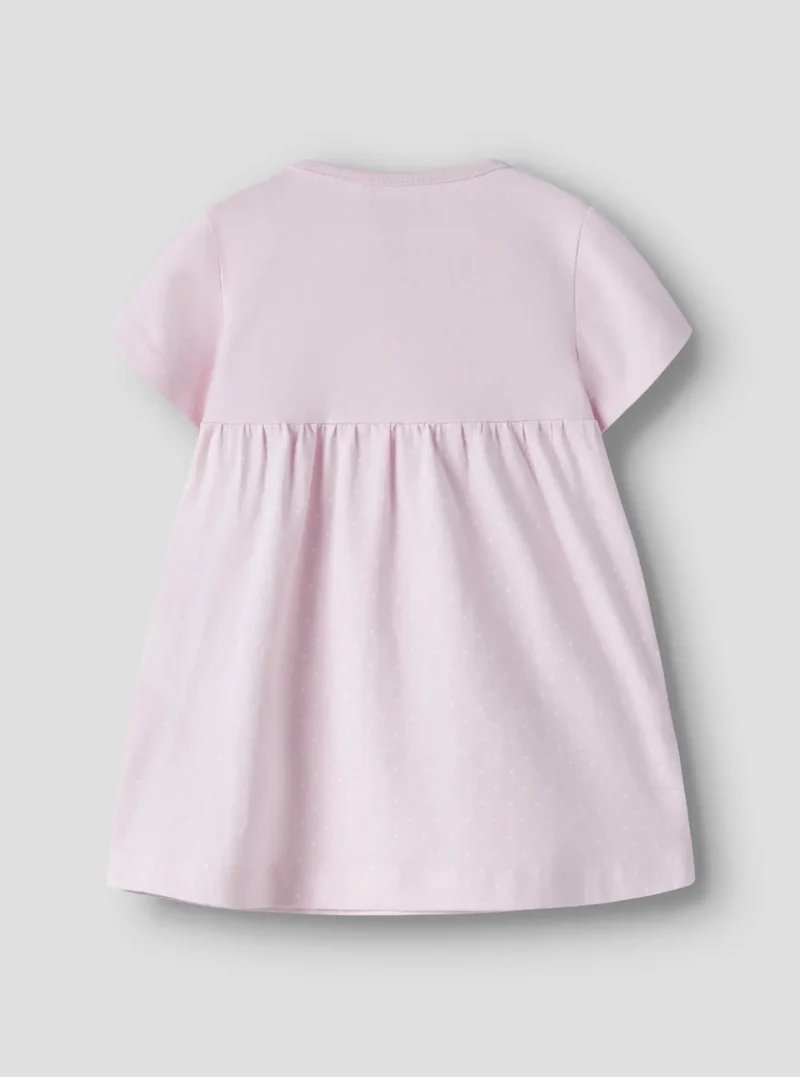 name it Kurzarmkleid rosa mit Blume (nbfjabelle)