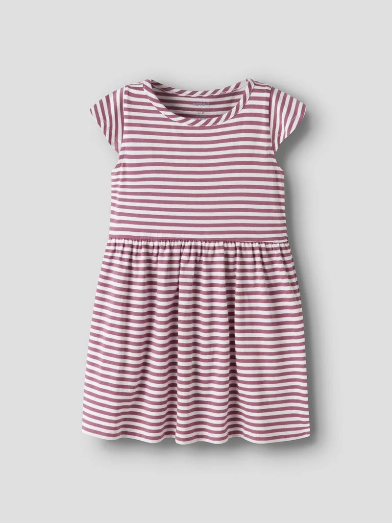name it rosa geringeltes Kleid (nmfvinanna)